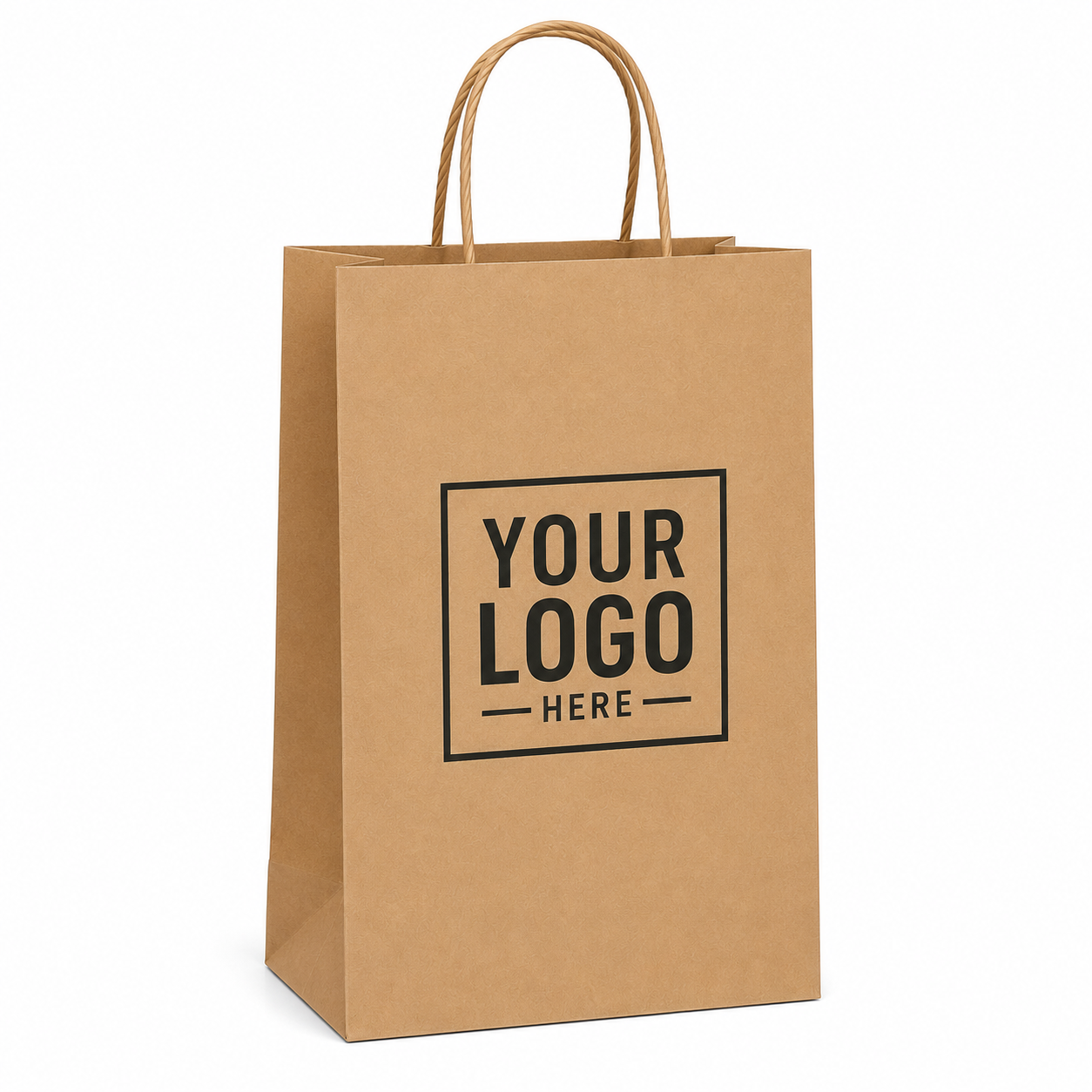 10x6x12 Custom Printed Kraft Paper Bags